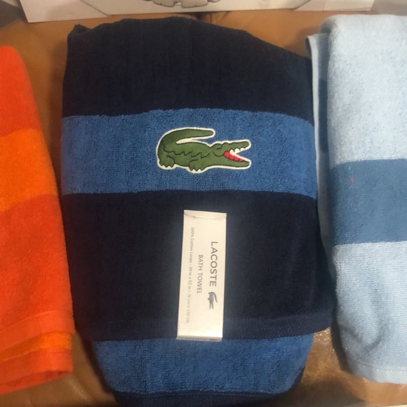 Lacoste Bath Nwt Lacoste Bath Sheet Towels Poshmark